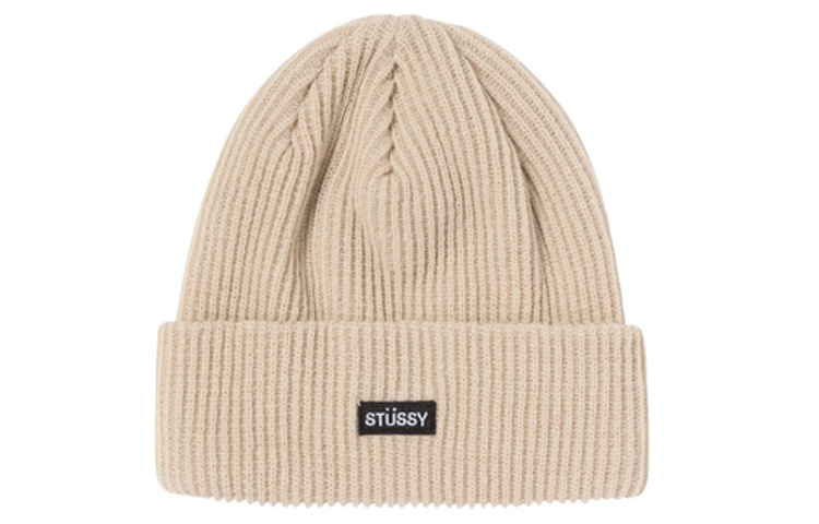 Шапка Stussy Small Patch Watchcap Beanie (черная)