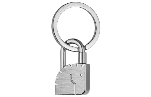 HERMES Cadenas Charms Unisex Silver
