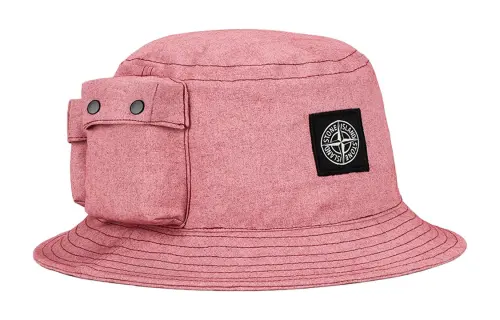 STONE ISLAND Bucket Hats Unisex Pink