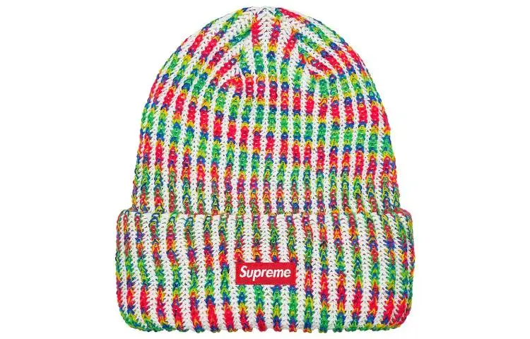 Supreme Rainbow Knit Loose Gauge Beanie FW21