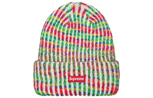 Supreme Rainbow Knit Loose Gauge Beanie FW21