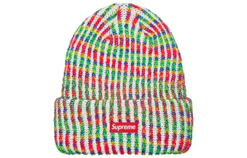 Supreme Rainbow Knit Loose Gauge Beanie FW21