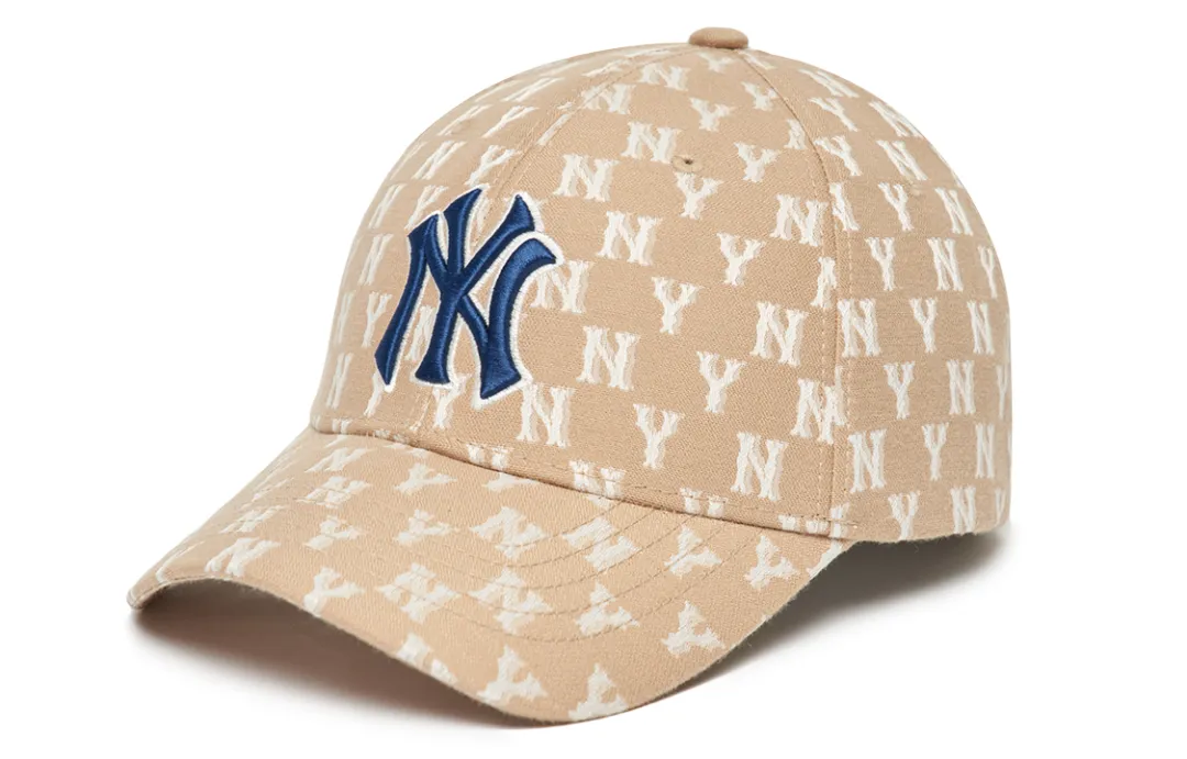 MLB Polyester Baseball Caps Unisex Khaki