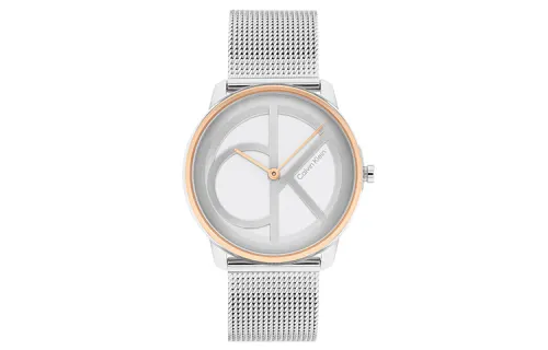 CALVIN KLEIN Wrist Watches Quartz Movement Steel Strap 35mm Gray Dial Women's Watch