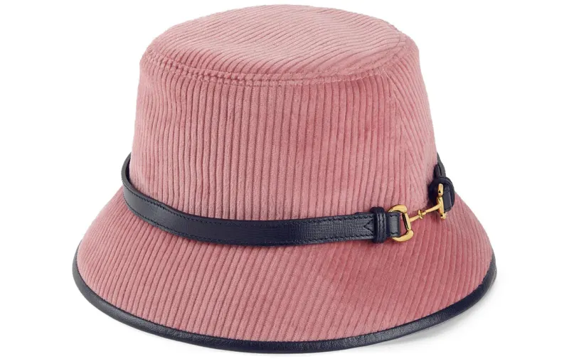 GUCCI Corduroy Horsebit Bucket Hat