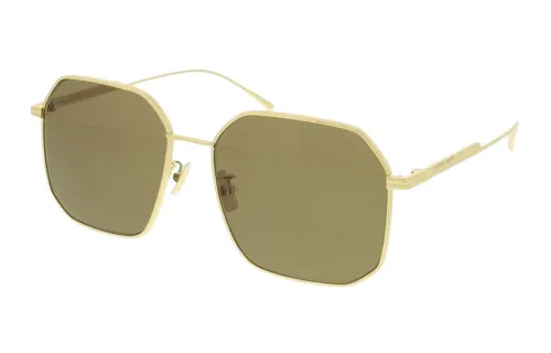 Bottega Veneta Sunglasses Unisex Gold Brown