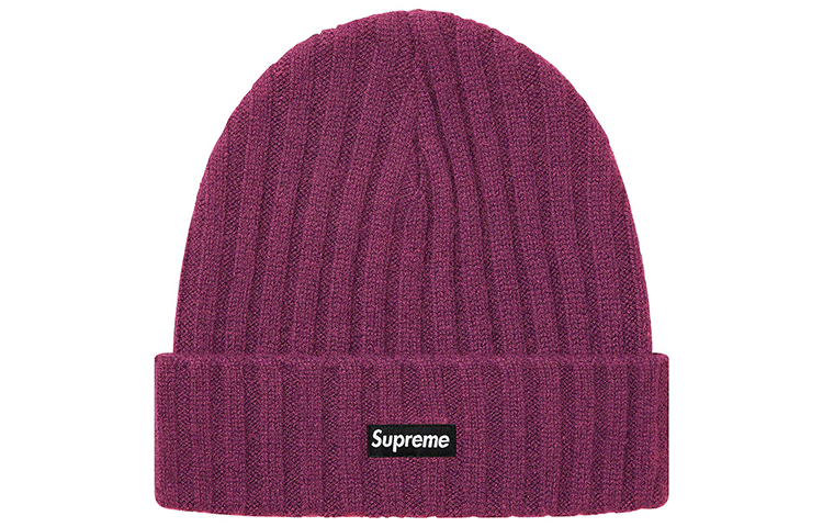 Шапка Supreme FW20 Week 10 Cashmere Beanie //// (фиолетово-красная) — фото 2