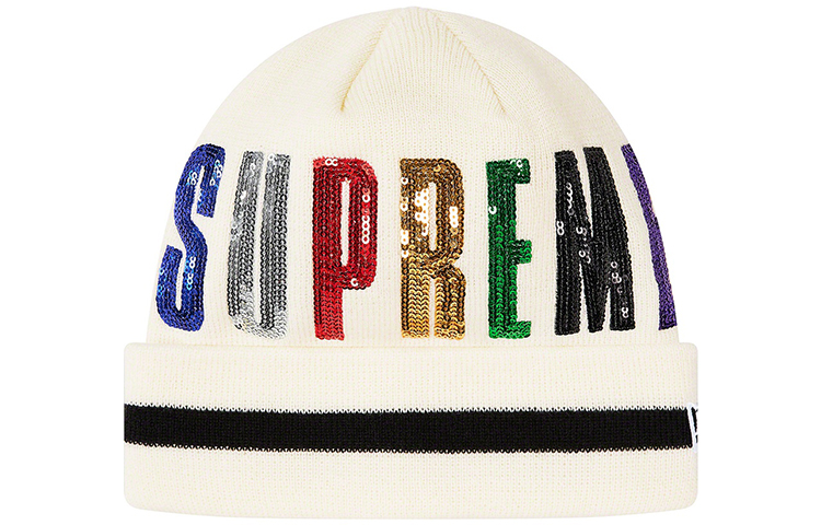 Supreme Supreme FW20 FW20 Week 10 New Era Sequin Beanie Logo