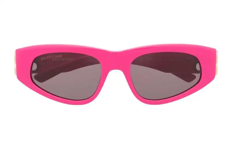 【Best of: Promotions】logo-plaque cat-eye sunglasses