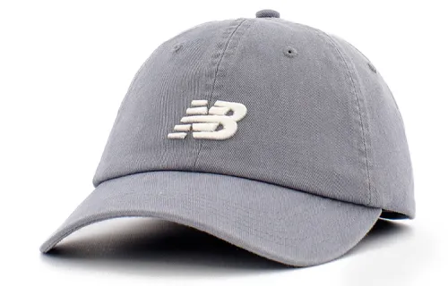 New Balance Cotton Baseball Caps Unisex Gray