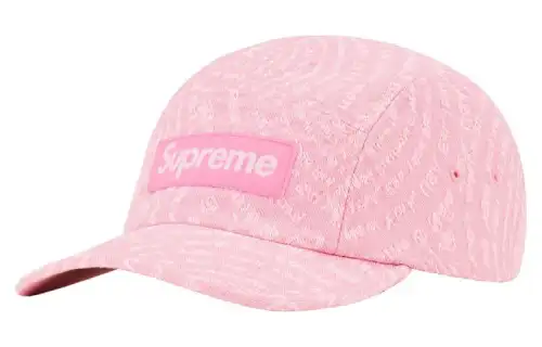 Supreme Circles Jacquard Denim Camp Cap