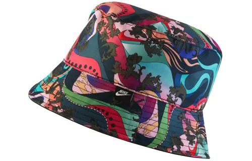 Nike Sportswear Polyester Bucket Hats Unisex Multicolor/Black