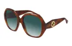 GUCCI Sunglasses Women's Green Brown