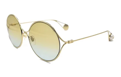 GUCCI Fashion Metal Oval Sunglasses Women's