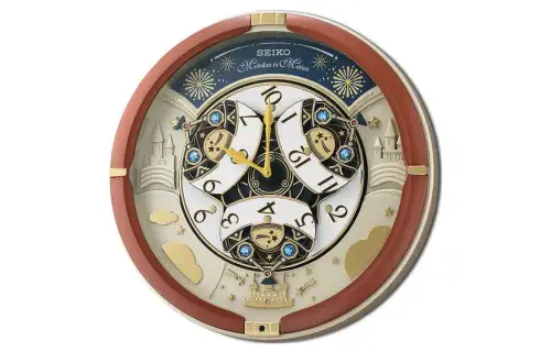 SEIKO Quartz Movement Plastic Wall Clock Unisex Gold