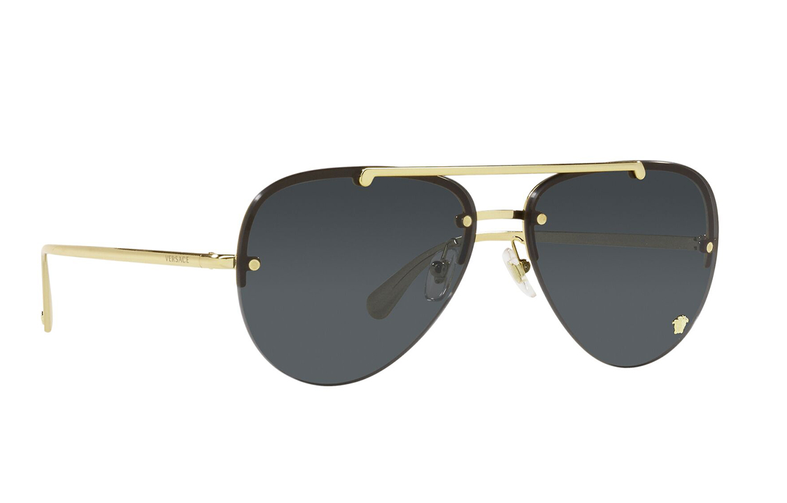 Солнцезащитные очки Versace VE2231-1002-87 (золотистые) — фото 3