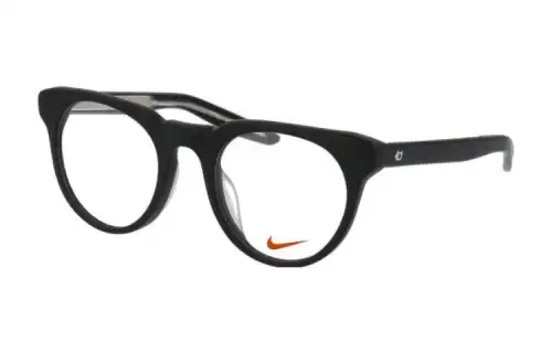 Nike Plate Frame Oval Eyeglass Frames Unisex Black
