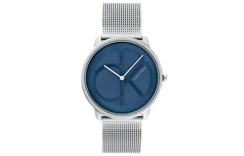 CALVIN KLEIN Wrist Watches Quartz Movement Stainless Steel Strap Blue Dial Men's Watches