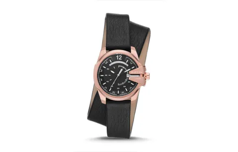 DIESEL Armor Series Wrist Watches Quartz Movement Leather Strap 32mm White Dial Women's Watch DZ5601