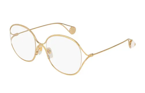 GUCCI Irregular Shape Eyeglass Frames Unisex