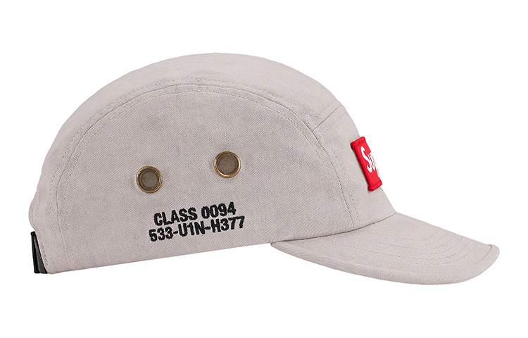 Головной убор Supreme SS21 WEEK 13 Military Camp Cap (черно-зелено-камуфляжный) — фото 2