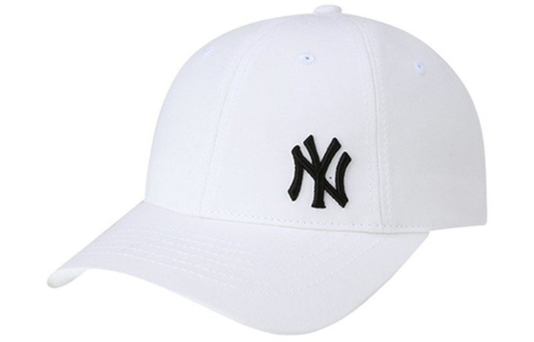Кепка MLB NY (бежево-черно-белая) — фото 3