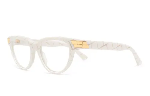 Bottega Veneta Prescription Glasses Unisex White