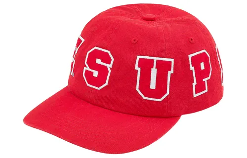 Supreme 100% Cotton Twill Baseball Caps Unisex Violet/Blue/Bright Yellow/Khaki/White/Red/Black