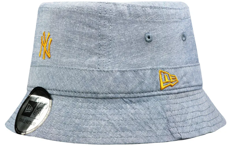 New Era Cotton Bucket Hats Unisex Light Blue