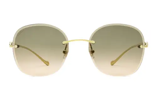 Cartier Sunglasses Unisex Gold