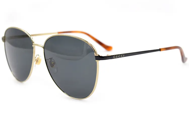 GUCCI Logo Aviator Sunglasses Men's