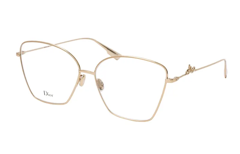 DIOR Irregular Shape Eyeglass Frames Unisex