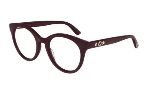 GUCCI Non Prescription Glass Oval Eyeglass Frames Unisex