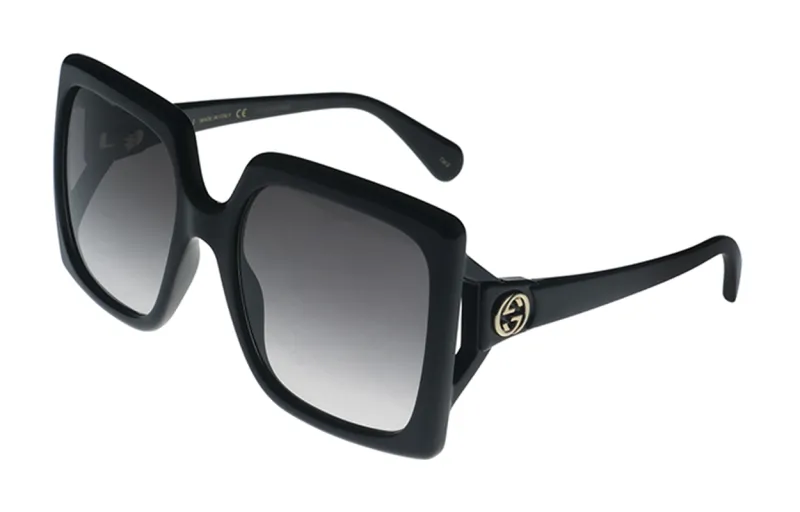 oversize-frame gradient sunglasses
