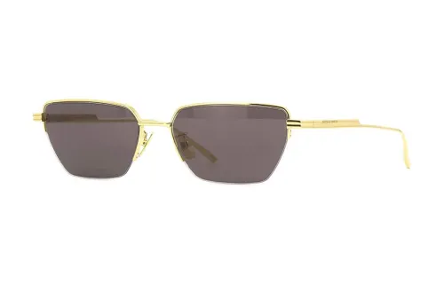 Bottega Veneta Square Frame Metal Sunglasses
