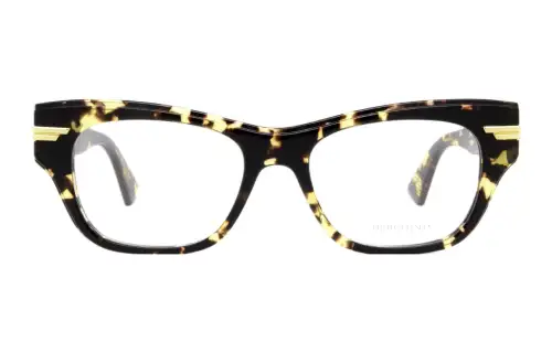 Bottega Veneta Eyewear Sculpted Arm Cat Eye Frame Glasses