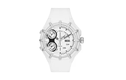 DIESEL Wrist Watches Quartz Movement Resin Strap White Dial Men's Watches DZ1988
