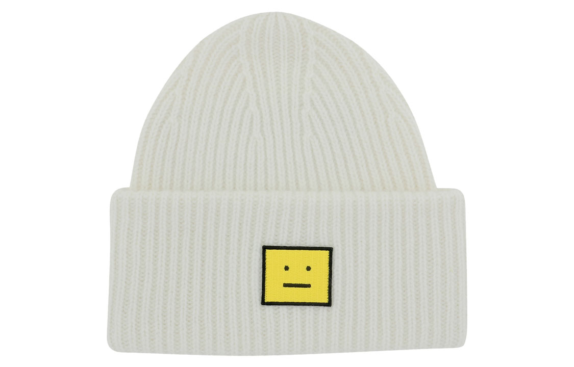 Шапка Acne Studios C40158WHITE/YELLOW (белая)