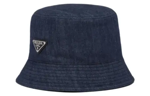 PRADA Logo Plaque Bucket Hat