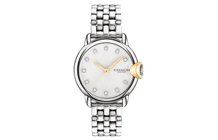 COACH ARDEN European/US Watches Quartz Movement Stainless Steel Strap White Dial Women's Watch