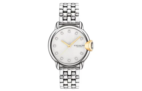 COACH ARDEN European/US Watches Quartz Movement Stainless Steel Strap White Dial Women's Watch