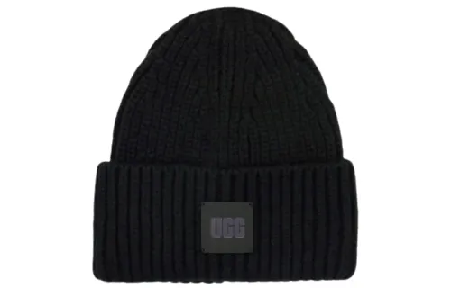 UGG Logo patch Ribbed knit Beanie
