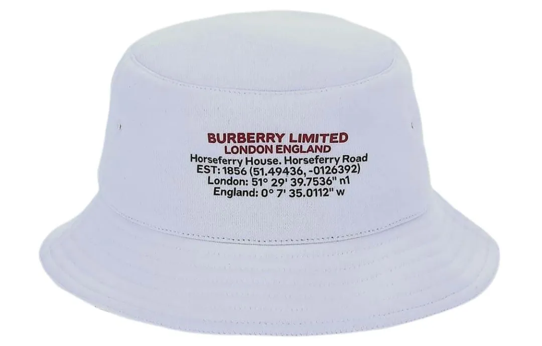 Burberry Location Print Cotton Bucket Hat