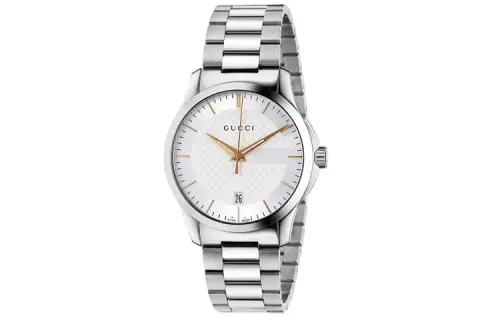 GUCCI G TIMELESS Wrist Watches Quartz Movement Stainless Steel Watchband Silver Dial Women's Watch 30m Water Resistant