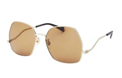 GUCCI Gold Edge Square Sunglasses Women's