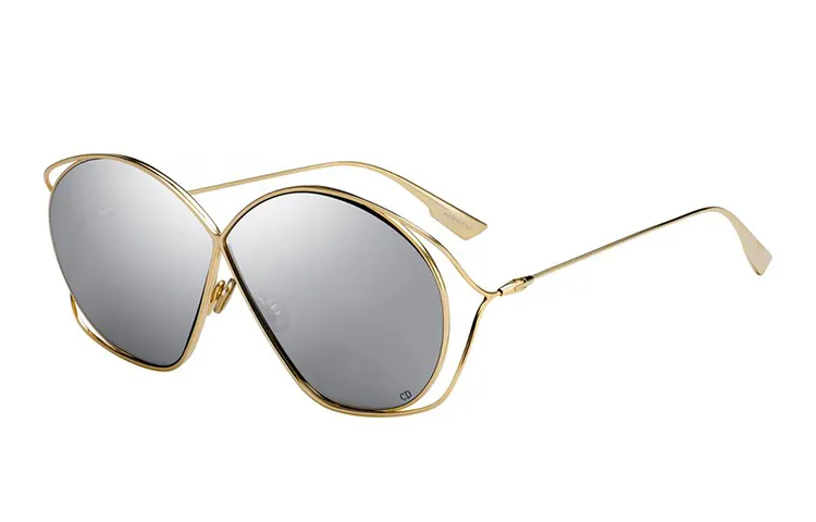 DIOR Sunglasses Women's Gold Gray