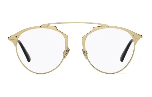 DIOR Metal Irregular Shape Eyeglass Frames Unisex