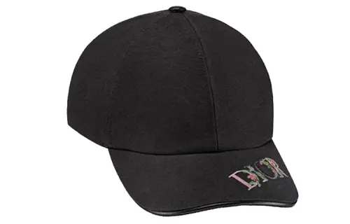 DIOR Cotton Baseball Caps Unisex Black