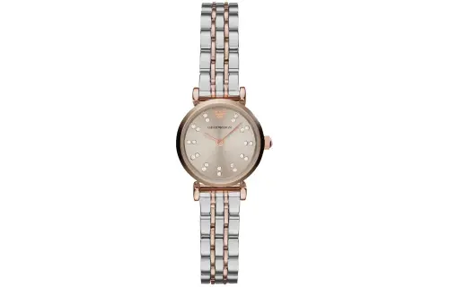 EMPORIO ARMANI Armani, quartz watch strap stainless steel, dial, fashionable women's watch, quartz mechanism