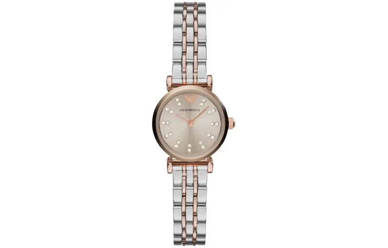 EMPORIO ARMANI Armani, quartz watch strap stainless steel, dial, fashionable women's watch, quartz mechanism